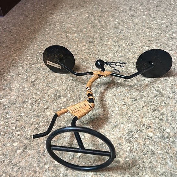 Vintage Y2K 90’s  rattan metal candle holder - Picture 4 of 8